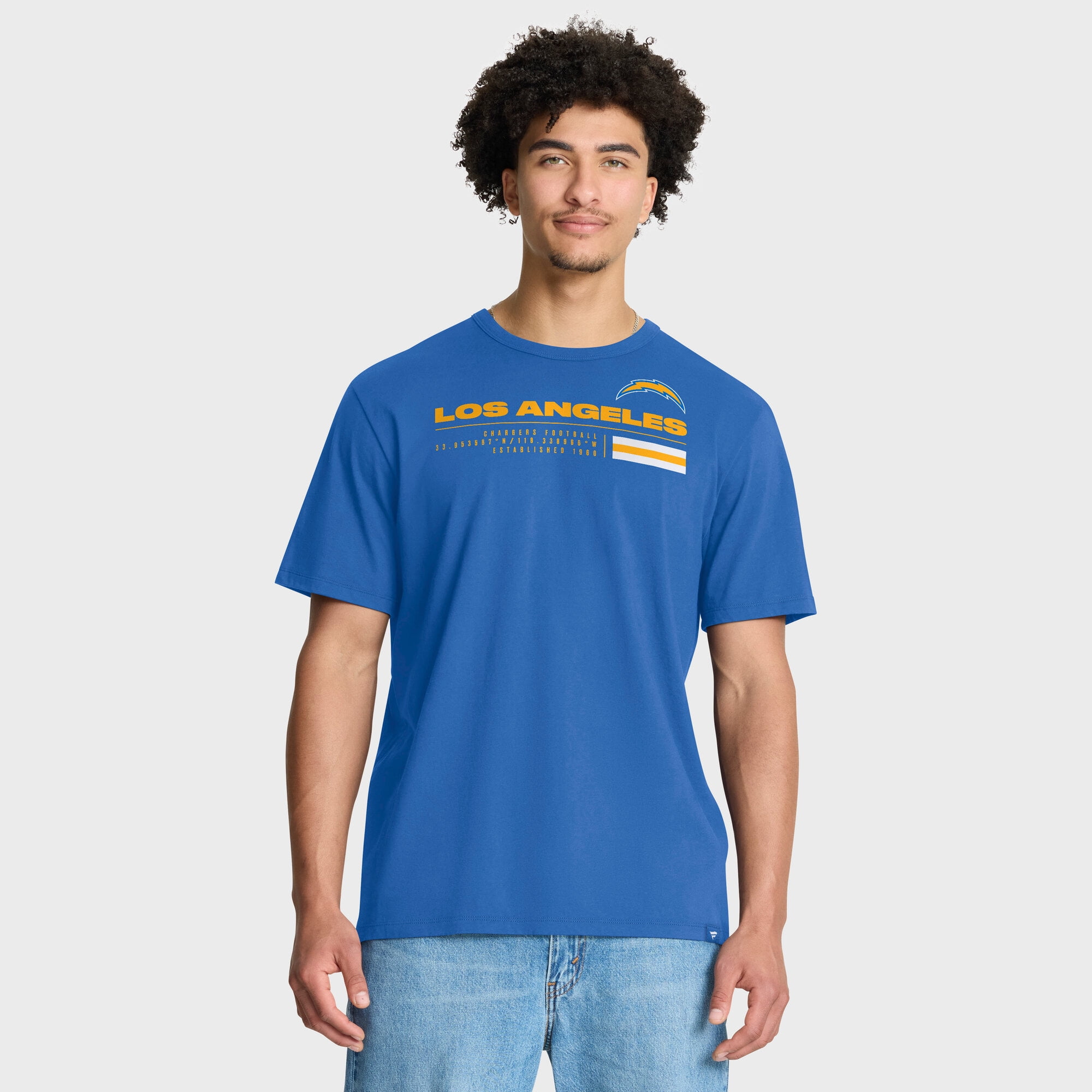 Men's Fanatics Powder Blue Los Angeles Chargers Chop Block Legacy T-Shirt