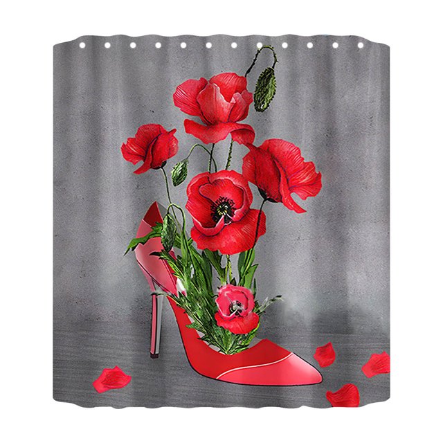 Grande Vente! Nomeni Rideau de Douche, Rideau de Douche en Polyester, Rideau de Douche 70X70 Pouces avec 12 Crochets en Plastique Imperméable, Rideau de Douche Lavable en Machine, Séchage Rapide