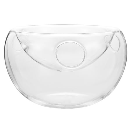 

Bowl Glass Salad Ice Bowl Dip Serving Cold Dish Chiller Fruit Dessert Chamber Iced Double Artistic Dry Dish Mixing