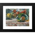 thumbnail image 2 of Franz Wiegele 14x11 Black Modern Framed Museum Art Print Titled - Fruit Still Life (Around 1918), 2 of 5