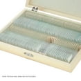 thumbnail image 2 of KKmoon 100-Places Wooden Slide Storage Box with Numbered Slots Contents Sheet for Prepared Microscope Slides, 2 of 7
