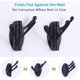 thumbnail image 4 of Towel Hook Matte Black 2 PCS, Metal Swivel Folding Robe Hook, Hand Towel Holder, Heavy Duty Clothes Hanger for Bathroom RV Wall Mount, 4 of 4