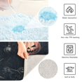 thumbnail image 6 of Bathroom Plush Absorbent Mat Single U-pad 20x24 Inches Bath Mat Fluffy Suitable For Bathroom Toilet Living Room Absorb Water Non-Slip Durable Dark Pumpkin Cartoon, 6 of 9