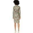 thumbnail image 5 of Nicole Miller Artelier MULTICOLOR Weathered Plaid Tucked Dress, US X-Large, 5 of 8