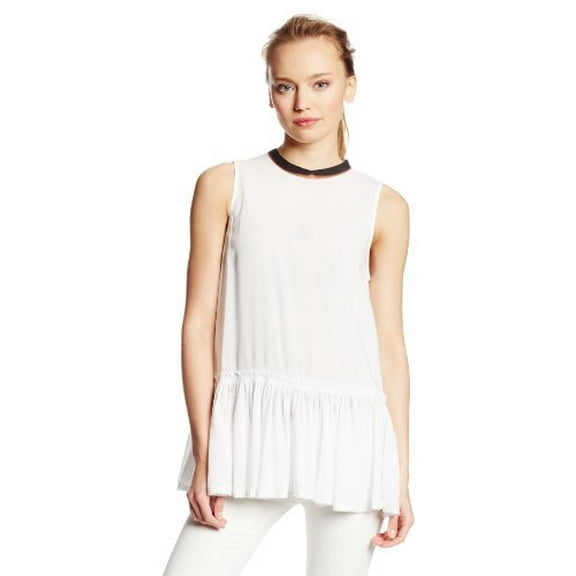 Diesel Womens T-Rigel-A Peplum Top White XL