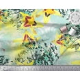 thumbnail image 2 of Soimoi Poly Georgette Fabric Texture & Lily Flower Decor Fabric Printed Yard 42 Inch Wide, 2 of 3