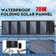 thumbnail image 3 of Panel solar USB plegable de 70 W, cargador solar portátil, plegable, resistente al agua, para teléfono móvil, camping y senderismo, 3 of 8