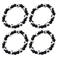 thumbnail image 2 of KAKOWELY 4 pulseras de cuentas de fútbol para hombre, joyería deportiva, pulseras con dijes de fútbol para jugadores de fútbol, uso diario, eventos deportivos, recuerdos de fiesta de fútbol., 2 of 4