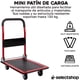 thumbnail image 2 of Carro Patin Diablito con Ruedas Giratorias Plataforma De Carga Plana Plegable Carrito Manual de Empuje Carga hasta 150 Kg (Rojo), 2 of 5