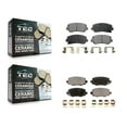 thumbnail image 1 of TEC Front Rear Ceramic Brake Pads Kit for Car 2015-2017 Chrysler 200 with 305mm Diameter Rotor KTC-100266, 1 of 10