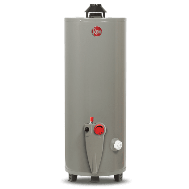 Calentador de Agua de Depósito Rheem 76 Litros a Gas Natural 2 Servicios gris