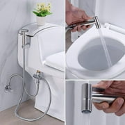 Premium Cloth Diaper Sprayer - Stainless Steel Hand Held Bidet Toilet & Toilet Sprayer, W/ Handheld No-Leak Attachment