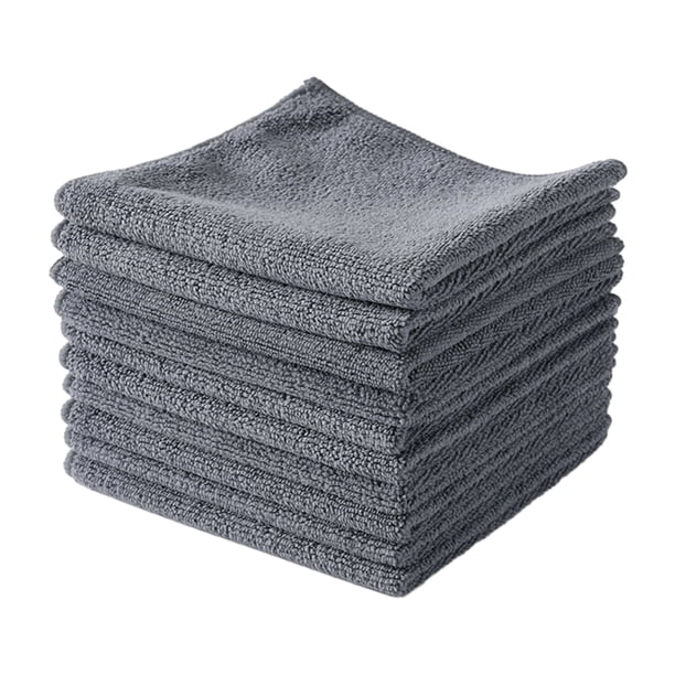Kearding 10x paño de limpieza ecológico fácil de lavar la cocina y limpiar el hogar toalla muy absorbente gris 30*30cm Type3 NO3