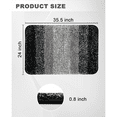 thumbnail image 3 of Artnice Microfiber Washable Bathroom Rugs, 24"x35" Black Absorbent Bath Mats, Non-Slip Plush Ultra Soft Bathroom Mats, 3 of 9