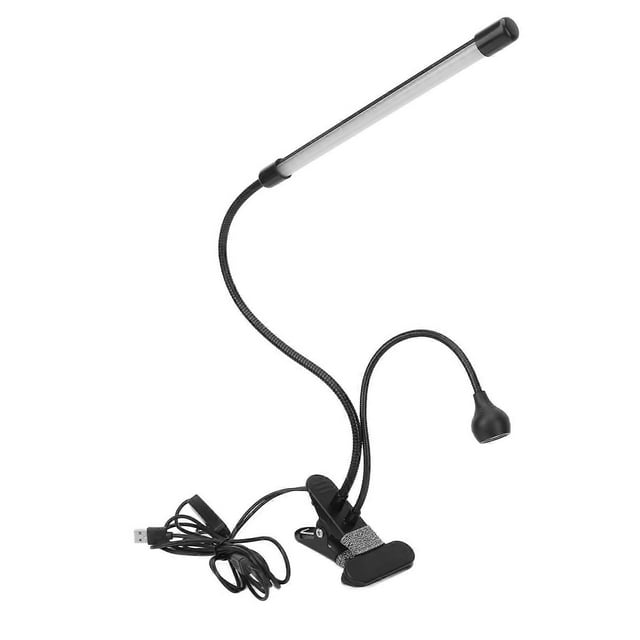 Lampe de bureau flexible à col de cygne 7 W, 10 vitesses, 3 modes, lampe de polymérisation pour gel à ongles avec pince