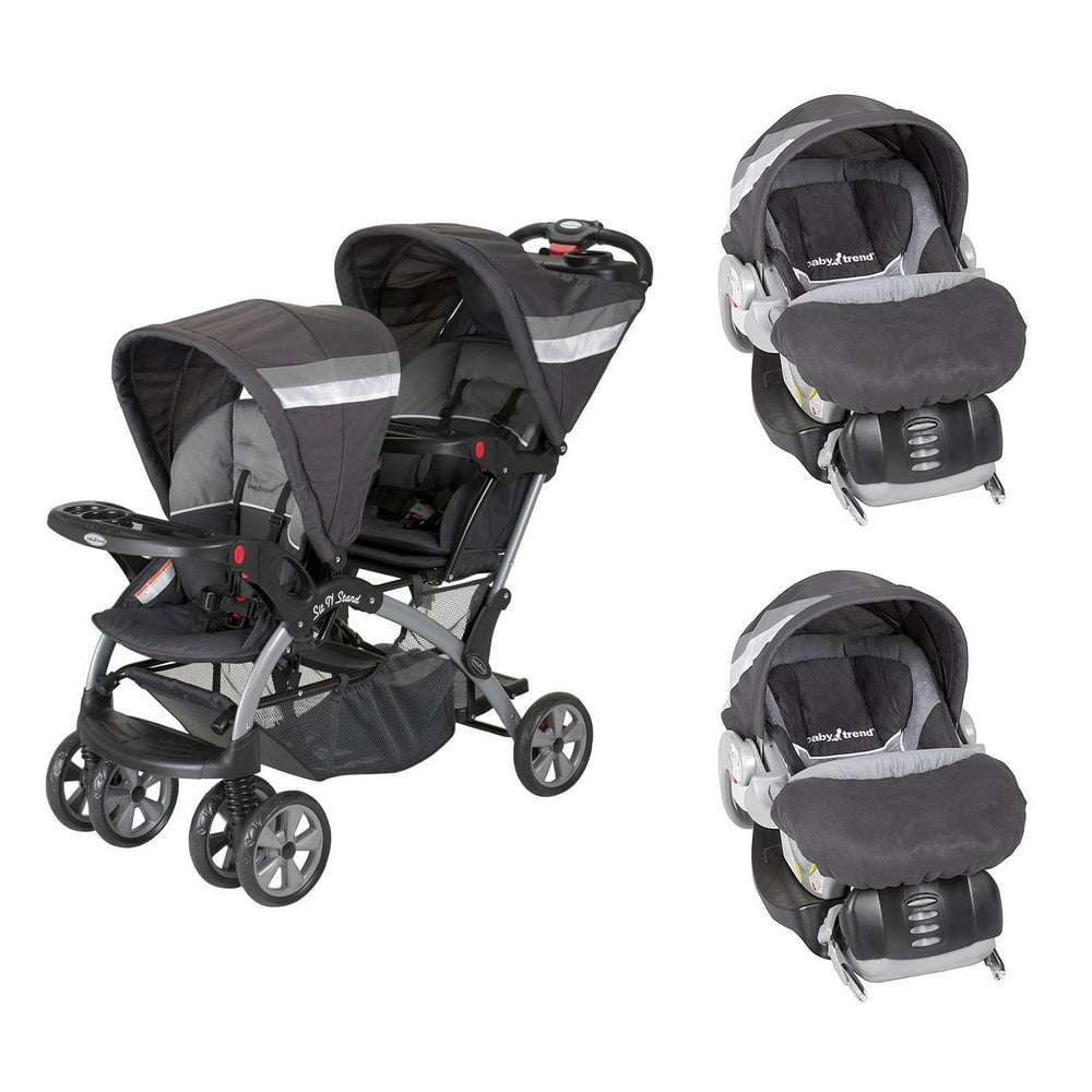 what car seats are compatible with baby trend sit and stand double stroller