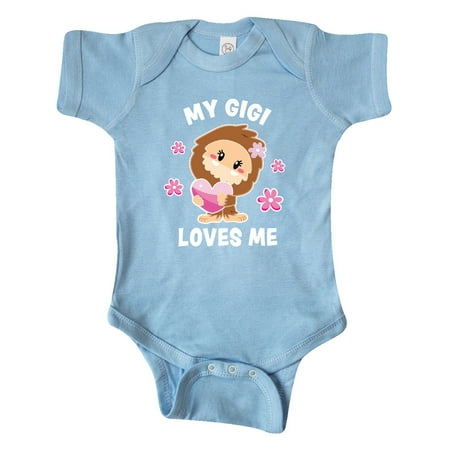 

Inktastic My Gigi Loves Me with Bigfoot Gift Baby Girl Bodysuit