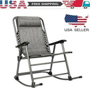 Yinke Rocking Chair Leisure Chair for Living Room Gray