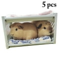 thumbnail image 2 of Guinea Pig Bunk Bed: Detachable Hamster Hideout Small Animal Bed with Mat & Blanket, 2 of 5