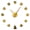 Gold, variant on Cat Paw Prints Frameless Wall Clock Stickers, DIY Modern Decorative Clocks for Living Room, Bedroom, Office - Easy to Install, Large 3D Clock Design (Silver,27in)
