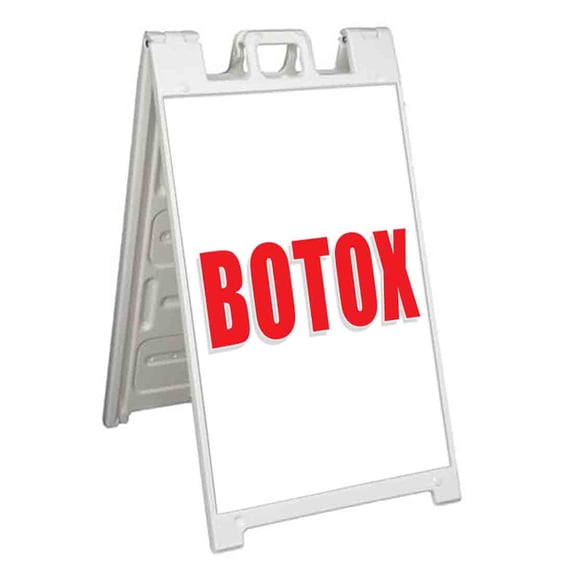 Botox (24" X 36") Standard A-Frame Signicade, Includes Decal Applied To Stand