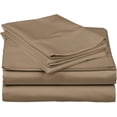 thumbnail image 3 of 300 Thread Count 100% Egyptian Cotton 4-Piece Bed Sheet Set (1 Flat, 1 Fitted Sheet, 2 Pillow Covers) 27 Inches Deep Pocket Solid, 3 of 6