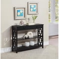 thumbnail image 1 of Convenience Concepts Town Square One-Drawer Console Table in Black Wood Finish, 1 of 7