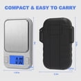 thumbnail image 2 of Portable Mini Scale, [200g/0.01g] 8 Units High Precision Small Scale with Cover, Digital Pocket Scale with LCD Display, Tare, Mini Micro Scale Gram (Silver), 2 of 5