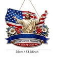 thumbnail image 2 of US 250th Anniversary God Bless Wood Door Sign, Patriotic Front Door Decor, 250 Years Anniversary, American Christian Door Hanger for Home Porch, 4th of July Decor, 2 of 6