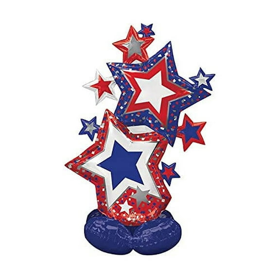 59" Packaged Airloonz Patriotic Star Cluster
