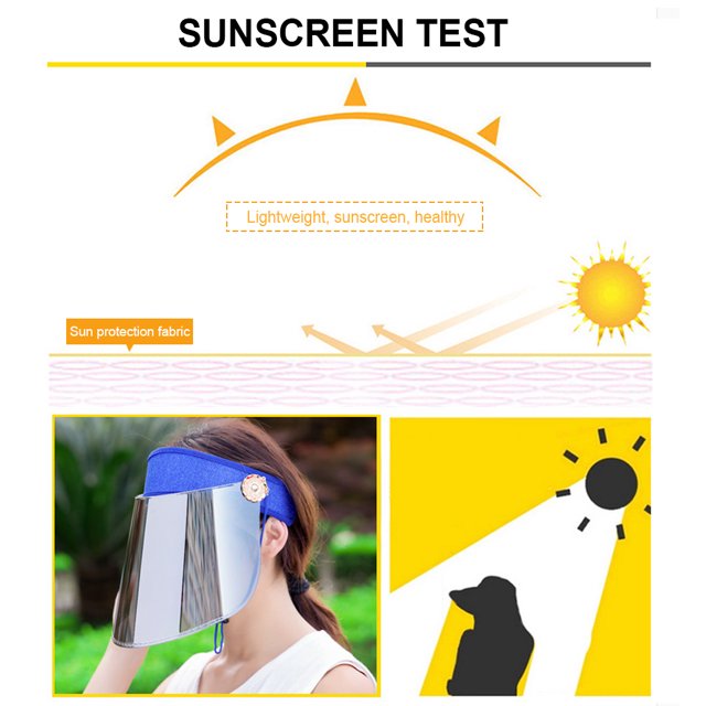 Sombrero con visera de verano para mujer, para exteriores, ciclismo, viajes, anti rayos UV, protección solar ajustable