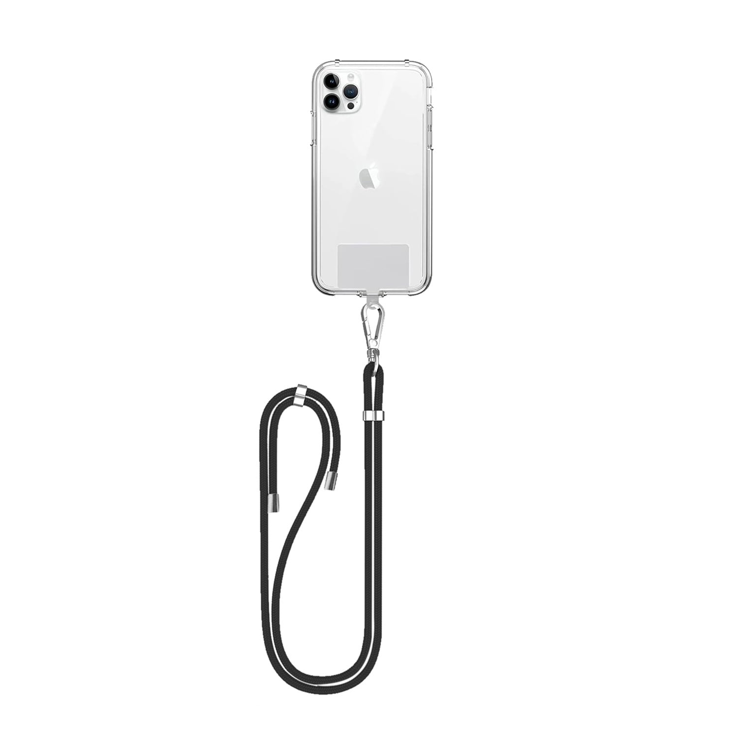 Mobile Phone Straps with Card Holder - Black