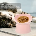 3pcs Plastic Raised Cat Food Bowls Food Water Tilted Feeding Bowl for