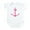 Cloud White, variant on CafePress - Pink Anchor Infant Bodysuit - Baby Light Bodysuit, Size Newborn - 24 Months