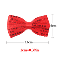 thumbnail image 4 of Pajarita de escenario de moda con lentejuelas de color, pajarita de poliéster, cuello de flor, lazo de baile para actuación en equipo, 4 of 6
