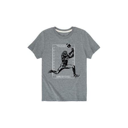 Player Catching Football  - Youth Short Sleeve