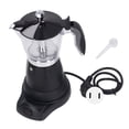 thumbnail image 1 of Cafetera italiana Apalfuy eléctrica portátil transparente 6 tazas 300ML, 1 of 8