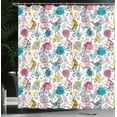 thumbnail image 4 of Ambesonne Unicorn Shower Curtain, Magic Horse with Horn Art, 69"Wx75"L, White Multicolor, 4 of 5