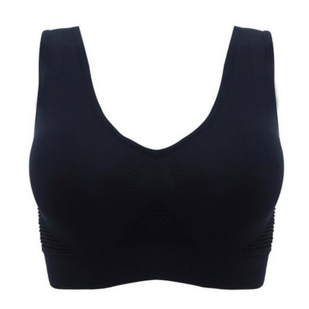 

Women s Seamless Sport Bra Active Gym Yoga Workout Sports Bras Wireless Zip Front Mesh Racerback High Impact