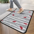 thumbnail image 4 of Gray Christmas Cardinal Bird Pattern Door Rugs,Washable Non Slip Door Mats Indoor,Decorative Door Mats,Entry Mat Indoor for Entrance,Bedroom,Kitchen,Bathroom,30"x17", 4 of 6