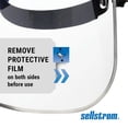 thumbnail image 3 of Protector Facial Sellstrom Advantage Transparente con Ventana de Policarbonato para Trabajo y Corte, 3 of 7