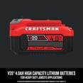 thumbnail image 3 of Batería Craftsman V20 Litio Ion 4.0Ah (CMCB204) 20V, 3 of 8