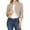 Khaki Shrug Blazer, variant on CZHJS Women's Comfy Shrug Blazer Clearance 3/4 Sleeve Shirts Fashion Front Open Casual Loose Solid Color Tops Vintage Clothing 2023 Trendy Work Cropped Cardigan Hot Pink XXXXXL