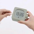 thumbnail image 3 of New Block Small Alarm Clock Novelty Student Clock Bedroom Bedside Office Electronic Clock Wake Up Lamp Charging, 3 of 5
