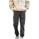 thumbnail image 2 of Puntoco Pantalones casuales largos para hombre Pantalones casuales de moda para hombre de color sólido con bolsillos con cremallera y cintura elástica largos, 2 of 5