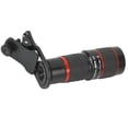 thumbnail image 1 of Lente De Enfoque Largo 20X, Lente De Teleobjetivo Con Zoom Con Clip Para Teléfono Para Teléfono Inteligente, Tableta, PC, Negro, 1 of 7