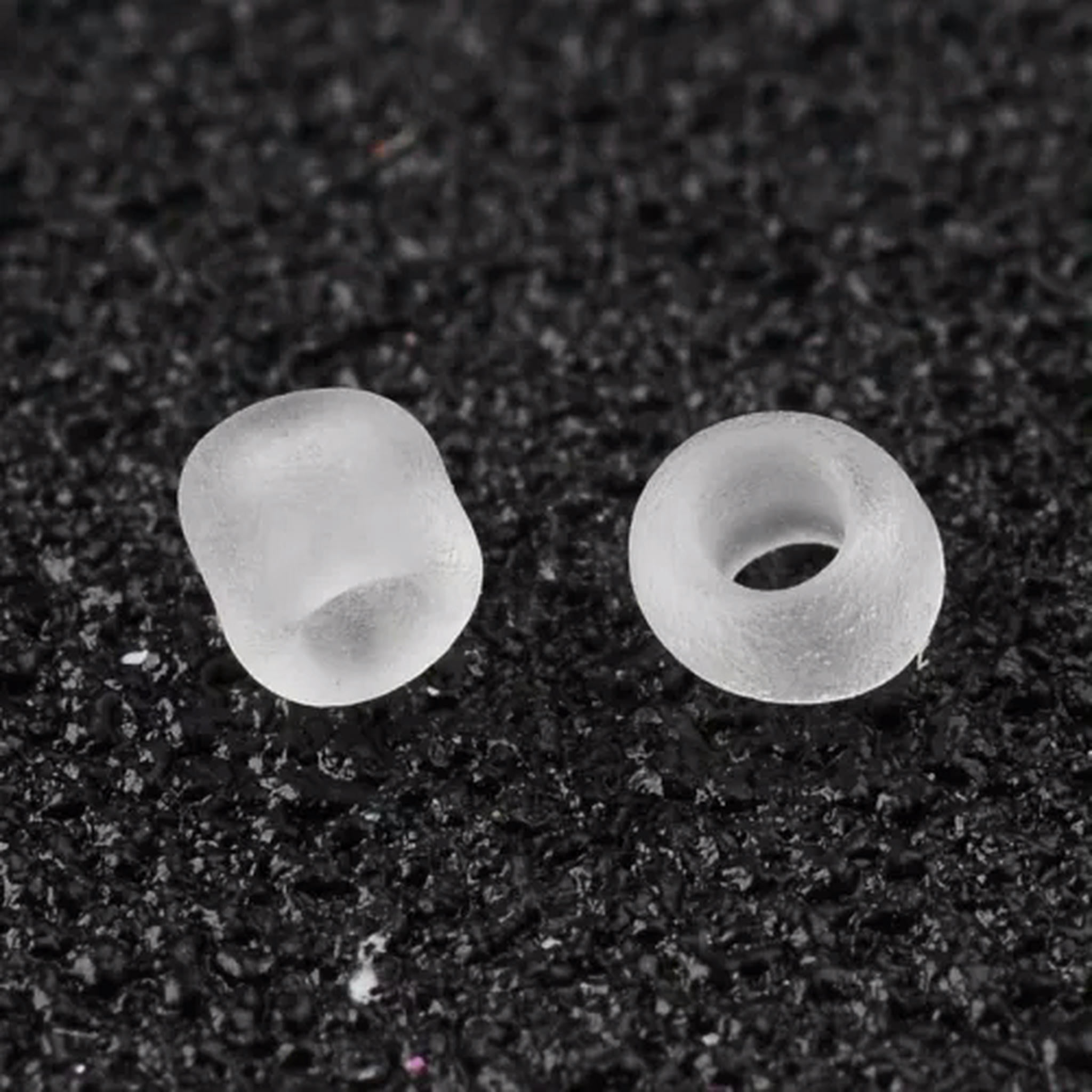 EOEMY 30000Pcs Frosted Round Glass Tiny Beads Loose Spacer Beads Diy Jewelry Craft 2mm-White