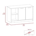 thumbnail image 3 of Light Oak Kitchen Island with Generous Work Surface / Use for Years, 3 of 3