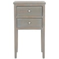 thumbnail image 3 of SAFAVIEH Toby Nautical Rustic Nightstand with 2 Storage Drawers, French Grey, 3 of 5