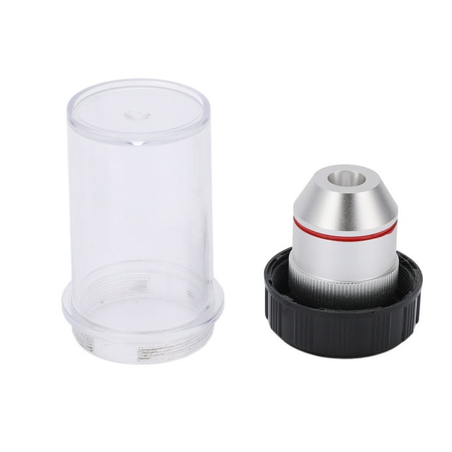 Garosa Objectif de Microscope Objectif de Microscope 2x, Objectifs Achromatiques 2x 195 Faible Grossissement RMS Filet 20,2 Mm pour Microscope Biologique